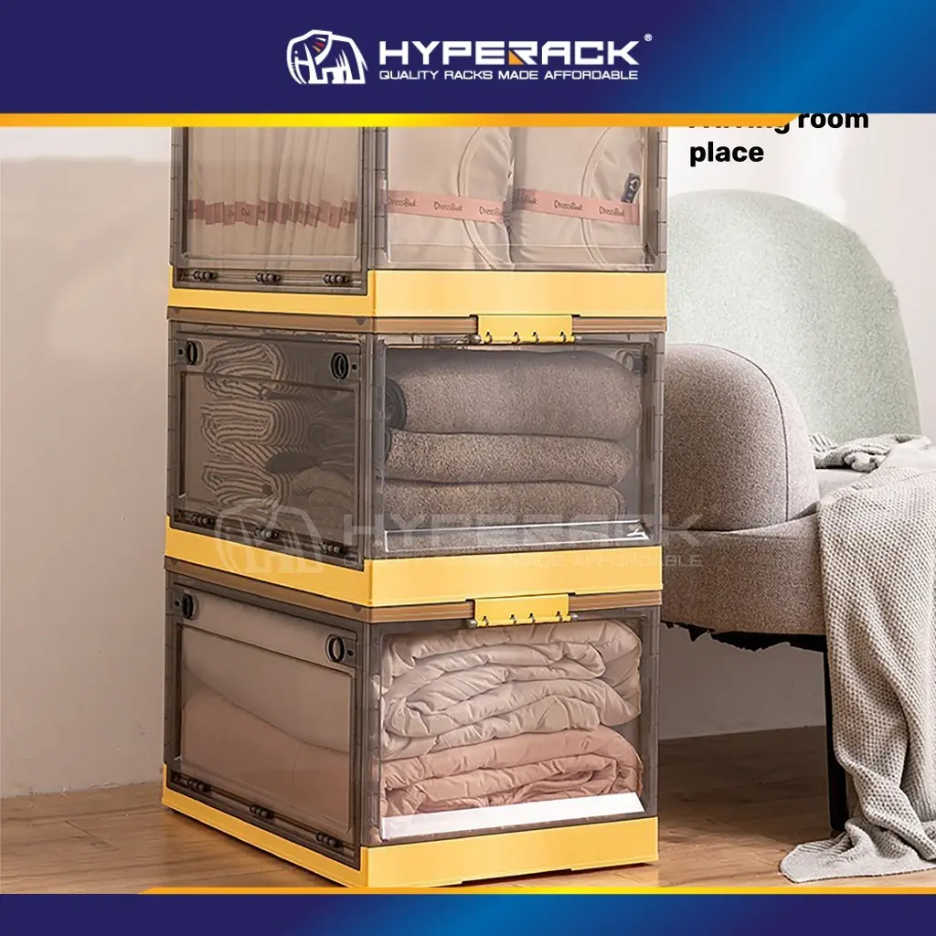 HYPERACK ™️ Portable Transparent Foldable Storage Box