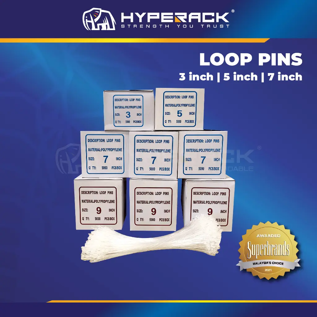 HYPERACK ™️ Loop Lock Pins Price Tag 5,000 pieces