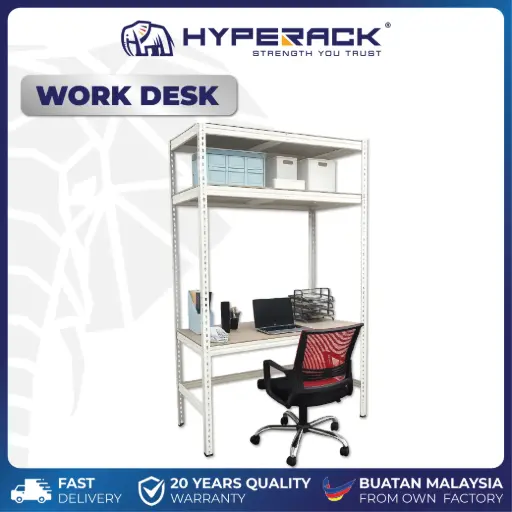 [BRBST724] HYPERACK ™️ Work Desk Boltless Rack Study Table Storage Shelf 