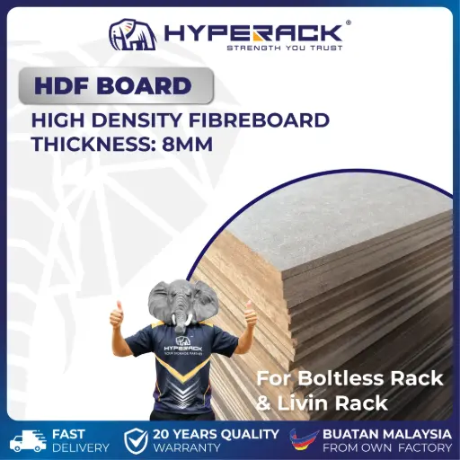 HYPERACK ™️ HDF High Density E1 Grade Fiberboard Thickness 8mm