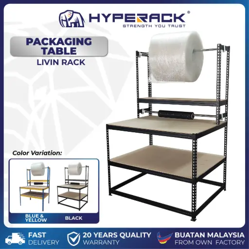 HYPERACK ™️ Packing Table Medium Duty Wrapping Packaging Station