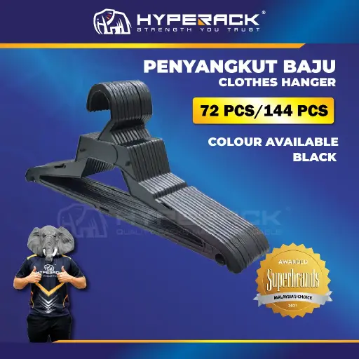 HYPERACK ™️ 72pcs / 144pcs Clothes Hanger Organization