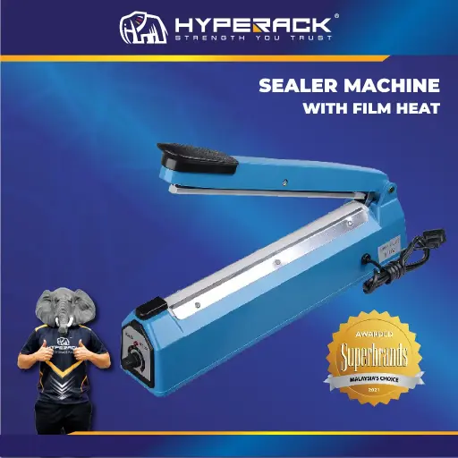 HYPERACK ™️ Sealing Impulse Sealer Machine Film Heat PE PP Plastic Poly Bag Sealer 200mm 300mm