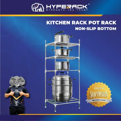 HYPERACK ™️ Kitchen Pot Rack Floor Standing Kitchen Supplies