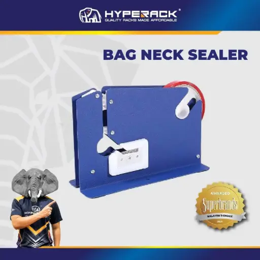 HYPERACK ™️ Plastic Bag Neck Sealer Seal Sealing Machine (K-8) / Bag Neck Sealer Tape