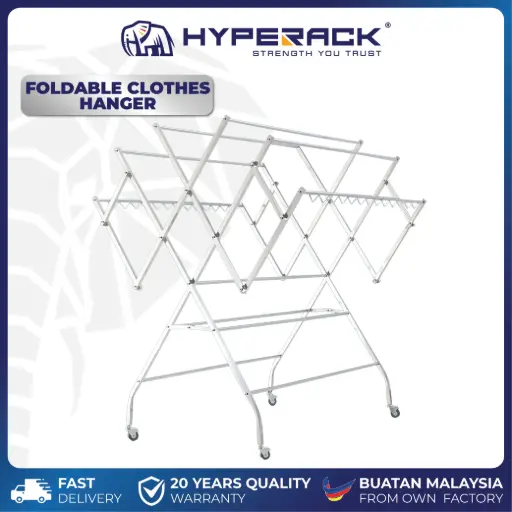 [FMSSCH] HYPERACK ™️ Drying Rack Foldable Stainless Steel Clothes Hanger