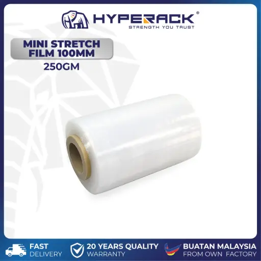 [SSF100mm] HYPERACK ™️ Baby Roll Mini Stretch Film 100mm x 250gm x 1 Roll