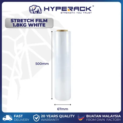 [SSF500mm] HYPERACK ™️ Clear Stretch film 1.8kg x 200g